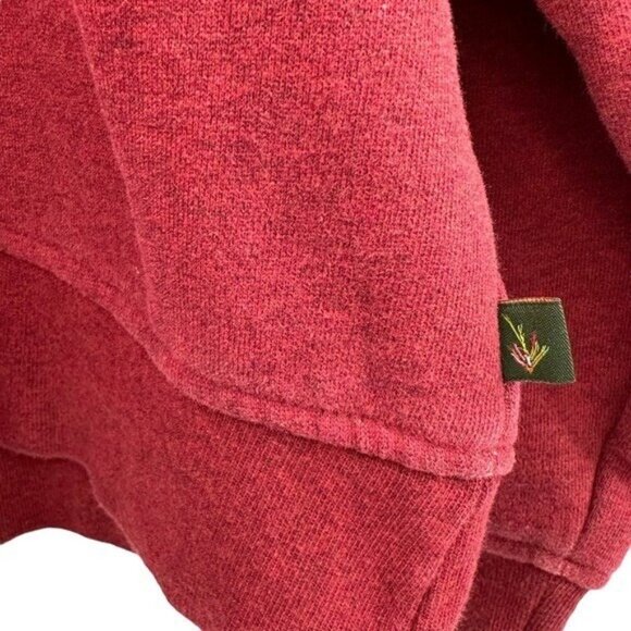 Orvis Signature Fleece Sweatshirt XL Maroon 1/4 Zip Outdoor Fly Fishing 2X77 - Picture 4 of 8